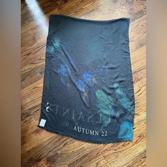 AllSaints Scarf Spitafields Oblong - Picture 3 of 5